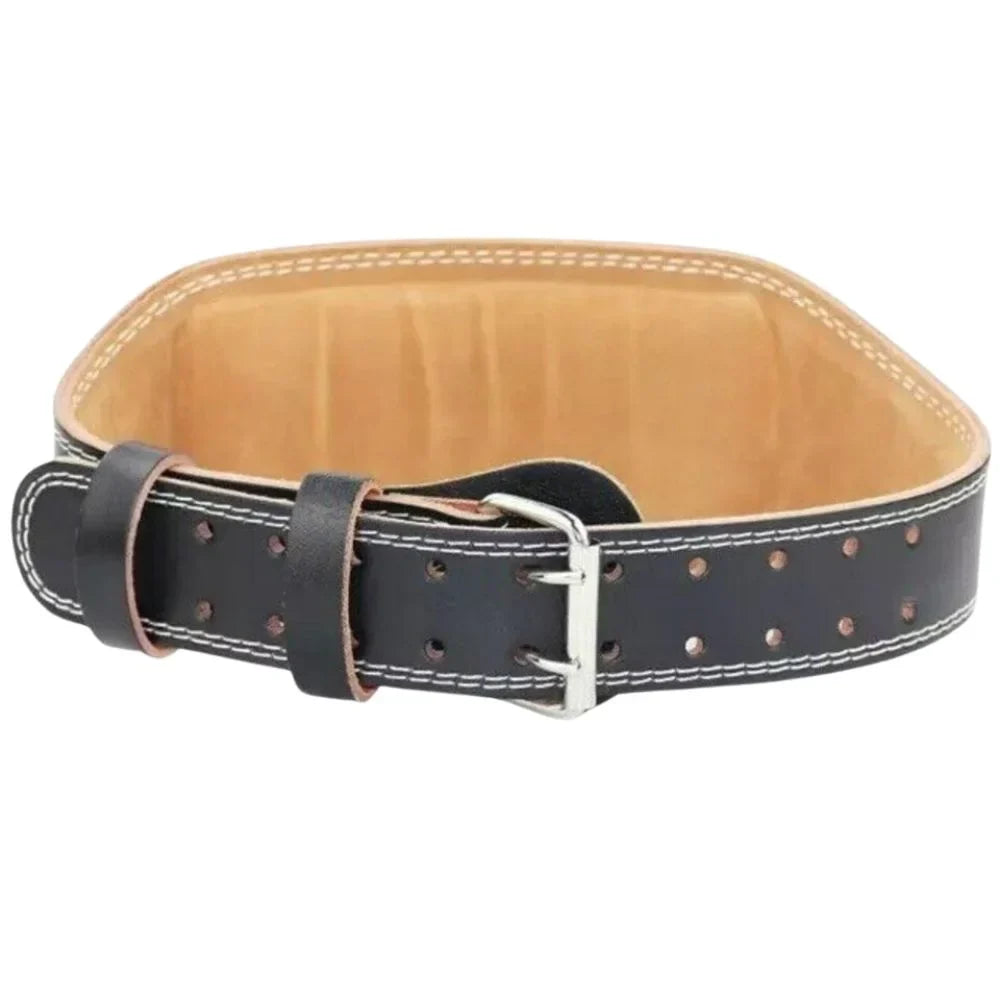 Custom Black Weight Lifting Belt - Padded For Back Support