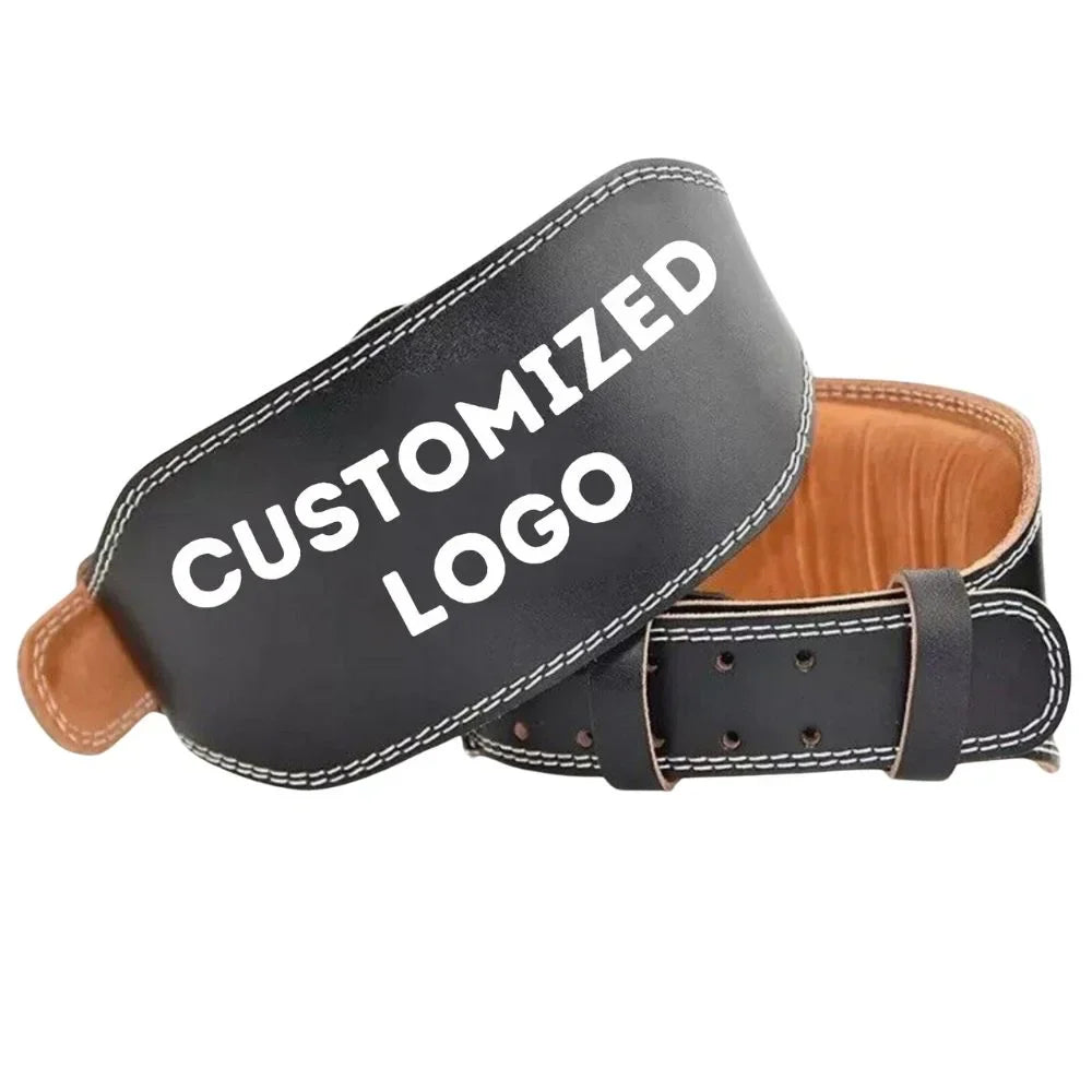 Custom Black Weight Lifting Belt - Padded For Back Support