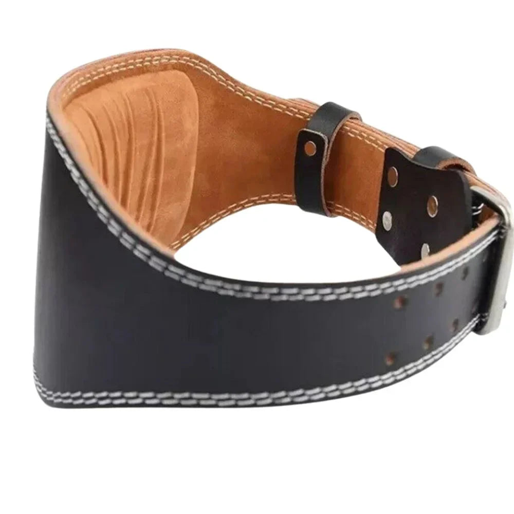 Custom Black Weight Lifting Belt - Padded For Back Support