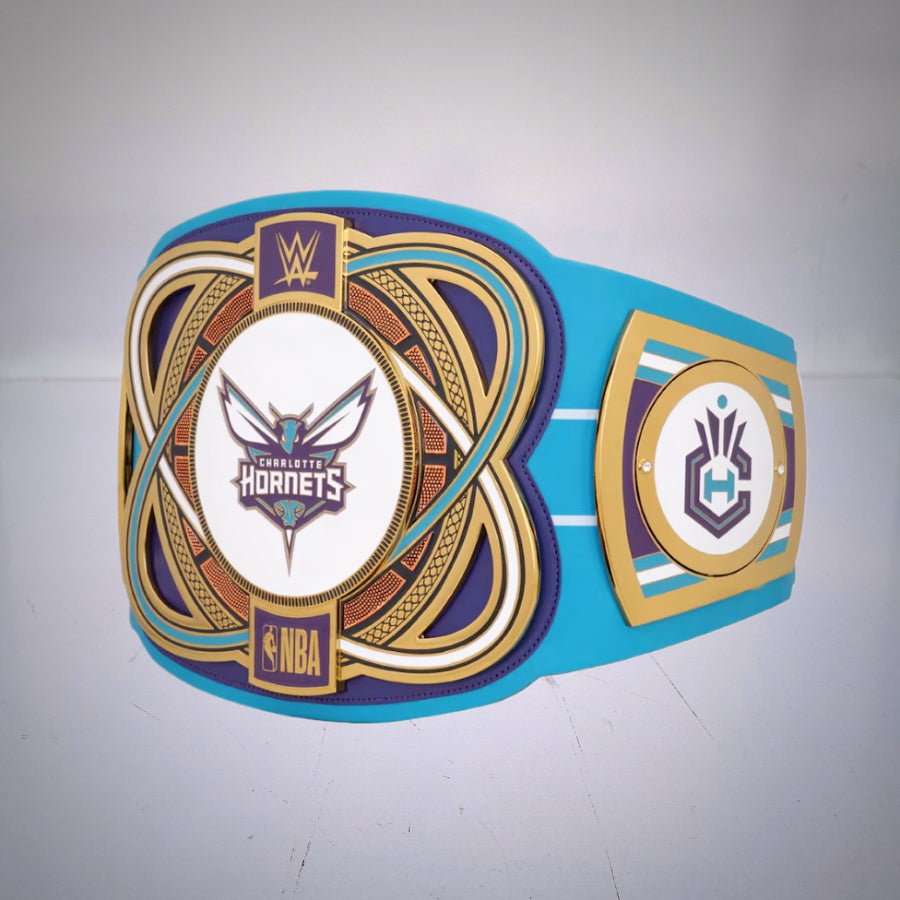 Charlotte Hornets WWE NBA Legacy Championship Title for collectors and fans alike.
